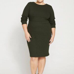 Universal Standard Aspen Rib Danube Skirt M 18/20 NWT